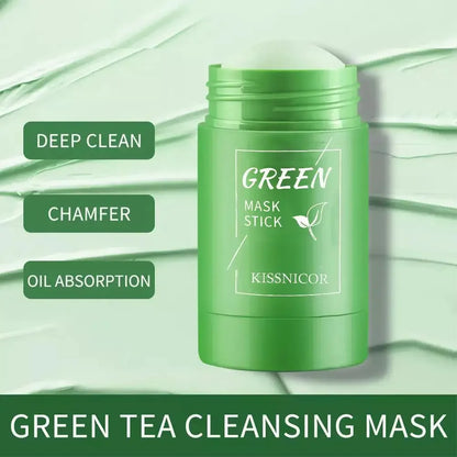 Oil-Absorbing Green Tea Mask Stick for Clear-Looking Skin