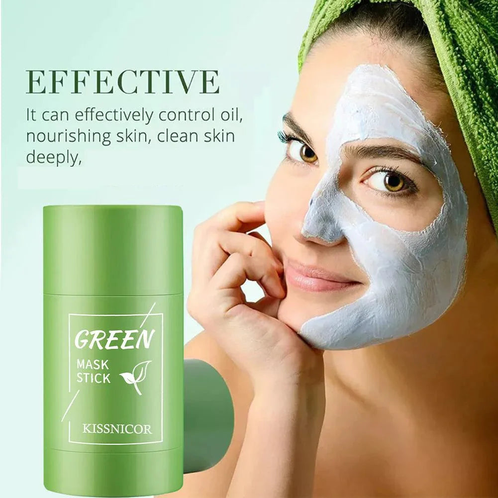 Oil-Absorbing Green Tea Mask Stick for Clear-Looking Skin